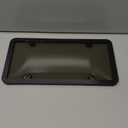 2PCS Clear License Plate Covers and Frames, Personalized License Plate Frame with Screws Screw Caps Washers, Rust-Proof Auto LicensePlate Holder, Universal License Protector for Standard US Plates