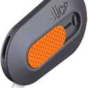 Slice Mini Box Cutter, Manual Retracting, Safe Ceramic Box Cutter Lasting 11x Longer than Metal, Keychain Box Opener, 1 Pack (Blade Locks in)