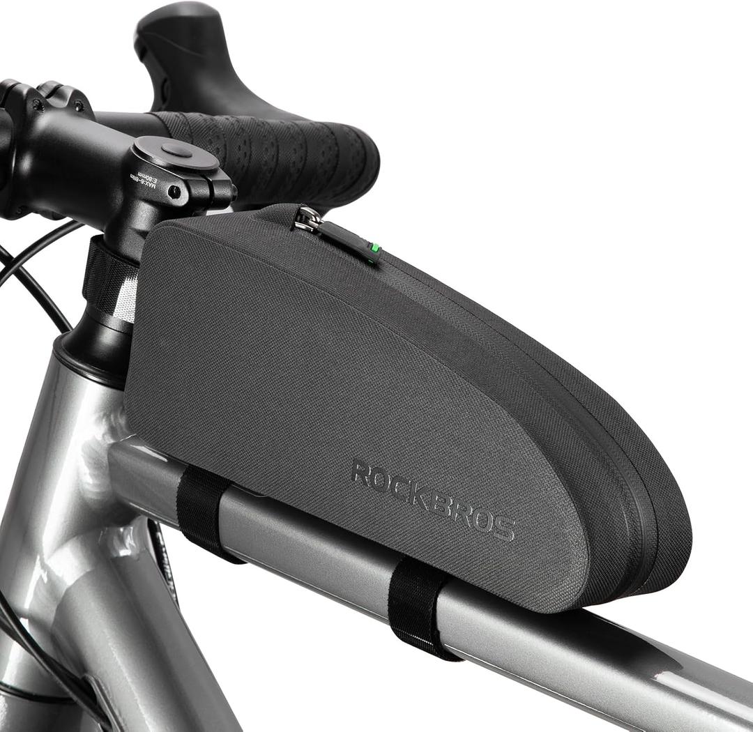 ROCKBROS Bike Top Tube Bag Bicycle Front Frame Bag Waterproof Bike Pouch Pack/Phone Bag Cycling Accessories Pouch for Mountain Road Bike Medium
