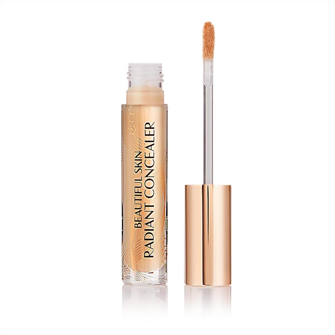 Charlotte Tilbury Beautiful Skin Concealer - Under Eye Concealer & Color Corrector for Dark Circles - Hydrating, Medium-Buildable Coverage with a Radiant, Natural-Looking Finish