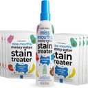 Miss Mouth's Messy Eater Stain Treater Spray - 4oz & 10 Wipes Stain Remover - Newborn & Baby Essentials - No Dry Cleaning Food, Grease, Coffee Off Laundry, Underwear, Fabric