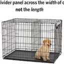 MidWest Homes for Pets Dog Crate Divider Panel for 24-inch Crates, Adjusts Living Space, Fits Midwest Cage Models 1524, 1524DD, 1924, Black E-Coated, 1524DPN