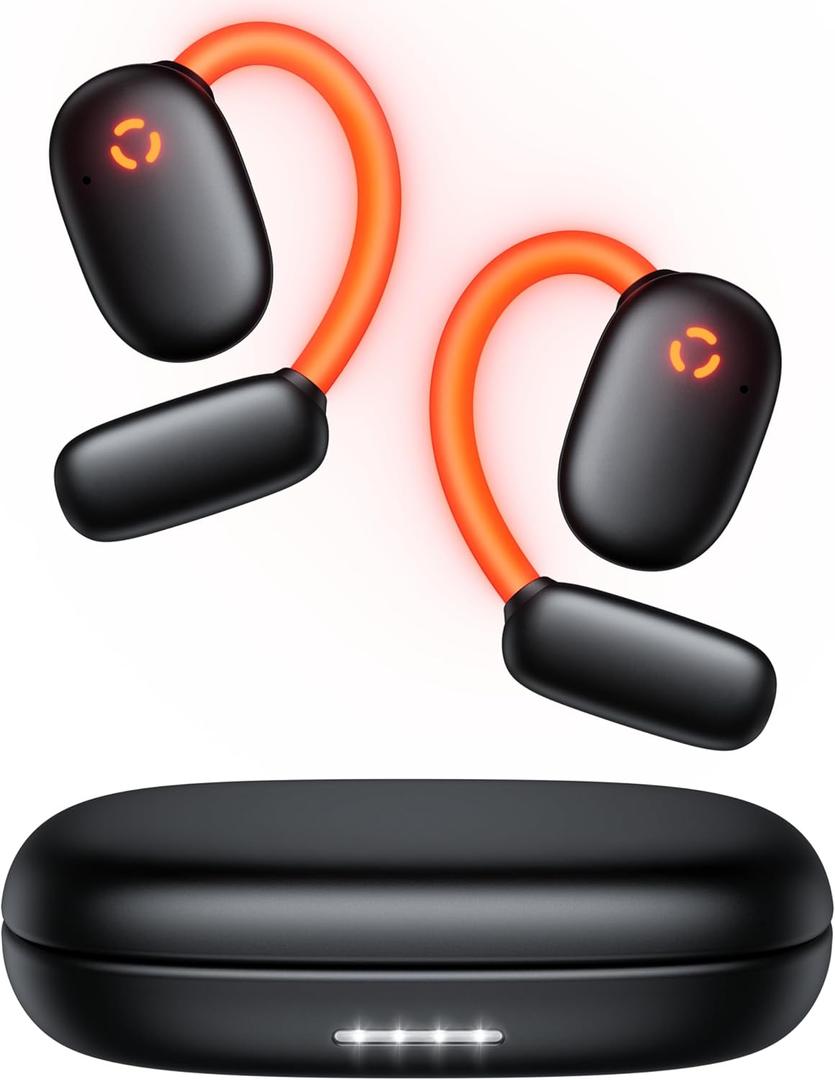 AI Language Translator Earbuds, 164 Languages, Audifonos Traductores Ingls Espaol for Business Meeting, Glowing Earhook Bluetooth Translating