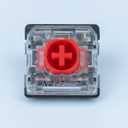 GATERON KS-33 Low Profile Red Silent 2.0 Keyboard Switches, Linear 45gf 3 Pin SMD LED Factory Pre-lubed for MX Mechanical Keyboard (110)