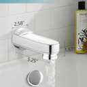 Metal Pull Down Bathtub Spout with Diverter, 5-1/4" Length, Repair Part Tub Spout, Rebuilt with RP33794& RP12307, Chrome