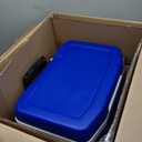 Igloo Cooler with Wheels, Profile II 28 Qt Hard Sided Ice Chest - Portable Insulated Container with Leak-Proof Design for Outdoor Use (Blue)