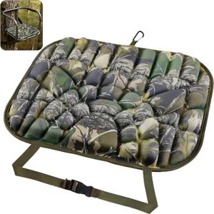 CHERAINTI Hunting Seat Cushion, Lightweight Memory EVA Foam Tree Stand Cushion, Portable and Waterproof Silent Camo Pad for Comfortable Hunting, Camping, Ice Fishing, and Outdoor Sports 17 x 13 Inch