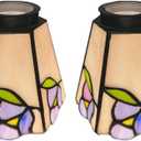 Tiffany glass lampshade, fan lampshade replacement, stained glass lampshade replacement, chandelier lampshade replacement, wall lamp lampshade, antique lampshade replacement.