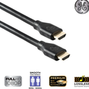 GE 25ft 4K HDMI 2.0 Cable with Ethernet, Gold-Plated Connectors, Black, 48723, New