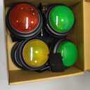 8-Pack Game Buzzers for Trivia Games Classroom Quiz Buzzers with Lights & Sounds for Learning, Parties & Family Fun, Medium