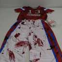 Xtinmee Zombie Football Player Costume for Kids Boys Scary Zombie Child Costume for Halloween Party (Large (10-12yr))