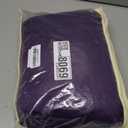 Wish Care 2 Pack Purple Rectangle Table Clothes for 4 Foot Tables, Polyester Fitted Tablecloths 4ft Stretch Table Cover for Wedding, Birthday, Parties, Trade Show, Craft Show