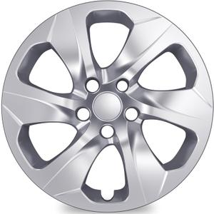 4-Pack Hubcaps Compatible with Toyota RAV4 2019 2020 2021 2022 2023 2024, 17 inch 17" Steel Wheel, Wheel Covers Skins, Snap On Tire Cover Replacement (Silver Color)