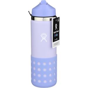 Hydro Flask 20 Oz Kids Wide Mouth Straw Cap And Boot Wisteria