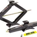 ROCKMAN RV Camper Trailer Stabilizer Leveling Scissor Jacks w/Socket & Level 24" 5000lbs Set 2