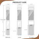 Doggy Door for Sliding Glass Door, Adjustable Height 75 3/5" to 80" Sliding Door Doggie Door Insert with Screen Design, Suitable for X-Large Dogs Up to 200 lbs, New