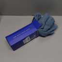 MIULEE Dusty Blue Linen Textured Sheer Curtains for Kitchen/Bedroom/Living Room Semi Transparent Voile Drapes Farmhouse Short Window 2 Panels with Rod Pocket Light Blue W 54 x L 45 inches Long