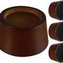 OneDream Wood Bed Furniture Risers Blocks - 2 inch Set of 4 Bed Risers, Heavy Duty Solid Wood Round Risers, Sofa Riser with Non-Slip Pad, Create Storage Space and Easy Cleaning for The Sweeper