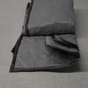 Magnetic Thermal Insulated Door Curtain, Fits Door Size 38" x 82",Durable Oxford Cloth&Thicken Polyester Fiber Fill, Efficient Temperature Control, Durable Construction, Soundproof and Windproof Gray