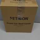 PETICON Waterproof Front Seat Car Cover 2 Pack, Full Protection Dog Car Seat Cover with Side Flaps, Nonslip Scratchproof Captain Chair Seat Cover Fits for Cars, Trucks, SUVs, Jeep, Black