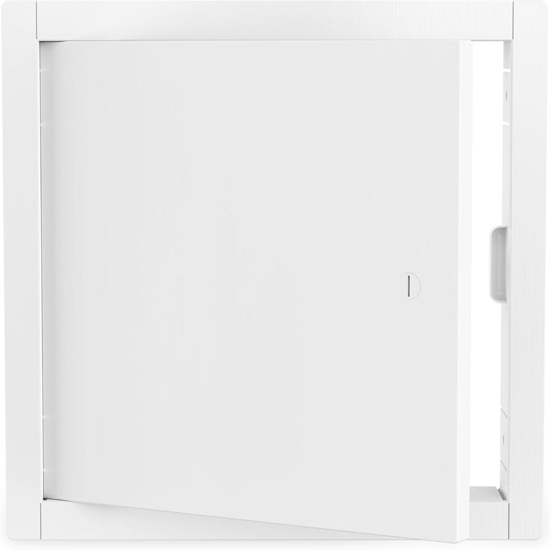 Premium Heavy-Duty 20x20 Steel Access Panel  1mm Thickened Welded Metal Ceiling & Drywall Access Door, Powder-Coated, Screwdriver Latch for Plumbing, Electrical & Attic Access (20" x 20")