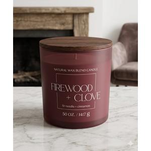 Firewood + Glove Glass Jar Candle 50 OZ