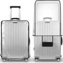 T Tersely Clear PVC Suitcase Cover Protectors Suitcase Baggage Covers - Waterproof Dustproof and Anti-Scratch Luggage Cover (26inch)