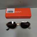 livho 2025 Trendy Oval Sunglasses - Stylish Polarized Shades for Everyday - Retro Metal Frames