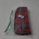 DII Farmhouse Christmas Plaid Dining Table & Kitchen Dcor, Holiday Placemat Set, 13x19, Red & Green, 6 Count