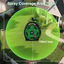 1/2" x 50FT Retractable Garden Hose ReelWith 10 Patterns Spray NozzlePortable Heavy Duty Garden Hose Holder for Garden WateringCar & Patio WashingPet CleaningGreen