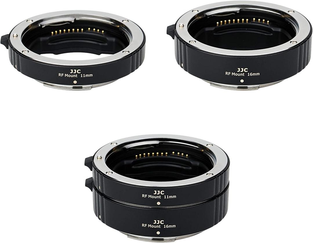 JJC RF Mount Auto Focus Macro Extension Tube Ring Set for Canon EOS R R1 R3 R5 Mark II R6 Mark III II R7 R8 R10 R50 RP R100 Mirrorless Camera & Canon RF Mount Lens for Macro Photography