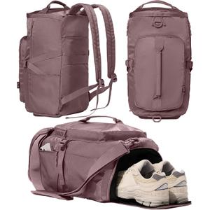 Gym Bag for Women Workout Gym Backpack with Shoe Compartment Sports Duffel Bag Multiple Pockets 30L (Purple Ash) (Purple Ash)