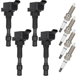 OCPTY 4 ignition coils with 4 iridium Spark Plugs fits GN10877 UF816 UF-816 49137 for Hyundai Elantra Sonata Kona for Kia Forte Optima 2.0L OCPTY 4 ignition coils with 4 iridium Spark Plugs fits GN10877 UF816 UF-816 49137 for Hyundai Elantra Sonata Kona for Kia Forte Optima 2.0L