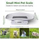 Digital Small Animals Scales for Weighing with Tape Measure, Puppy Whelping Scale Weigh Your Kitten, Rabbit with High Precision, Multifunction Electronic Baby Scales for Small Dogs Cats Crawl Pet