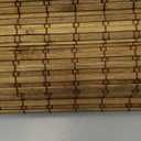 Cordless Bamboo Roman Shades for Windows, Blinds Size (30.5" W 48" H) Colour (Highfield Teak)