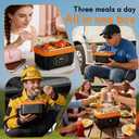 Cordless Electric Lunch Box for Adults, 6.3-Cup Rechargeable Self Heating Lunch Box with Scheduled Heating & Automatic Keep Warm, Portable Food Warmer for Work, Office, Travel & Outdoor Use