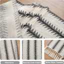 duduta Black White Tree Boho Macrame Table Runner 12 x 90 inch, Farmhouse Dresser Covers Coffee Table Runner with Tassels
