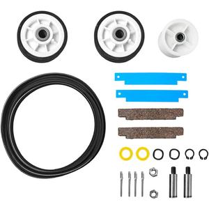 Dryer Repair Kit 12001541 303373K with 306508 Bearing, WP33002535 Belt, 6-3700340 Pulley for Maytag Neptune Crosley Kenmore MDE5500AYW MDE6000AYW