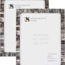 Handicrafts Home 8x10 Picture Frame Set of 2 Handmade Grey Bone Inlay Photo Frame, Classic Collection, Decorative Boho Frame for Wall & Tabletop, Modern Farmhouse & Coastal Home & Living Room Decor