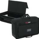 Gator Cases Padded Nylon Dual Carry Tote Bag for Transporting (2) LCD Screens, Monitors and TVs Between 19" - 24", (G-LCD-TOTE-SMX2)