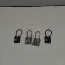 TRAVOCE TSA Approved Luggage Locks - Heavy Duty 3 Digit Combination Cable Lock, Search Alert for Suitcases, Backpacks, Golf Bags, Tents, Violin and Camera Cases, 4 Pack, Black (1.4*0.72*3.54 in)