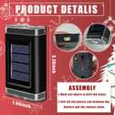 K.E.J. Solar Fence Lights Outdoor Waterproof, 8 Pcs Solar Wall Lights Color Changing Up & Down Lights Outdoor -Lights Fixture for Wall Fence Yard Deck Garden Garage Walkway Porch