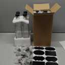 8 Pack 17oz Olive Oil Dispenser Bottle,Oil Dispenser for Kitchen, Cooking Oil Dispenser,Vinegar Cruet Bottle with Pourers