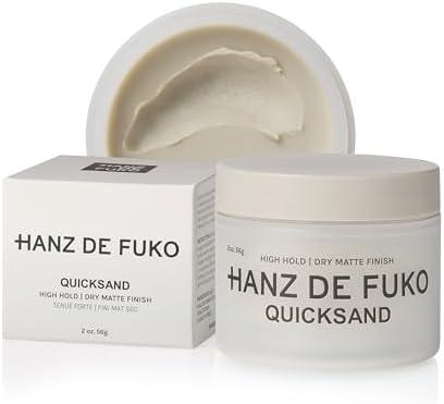 Hanz de Fuko Quicksand – Premium Men’s Hair Styling Wax & Dry Shampoo for a High Hold, Ultra Matte Finish – Ideal Texture Product for Thin, Thick and All Hair Types – 2 oz, Travel Size