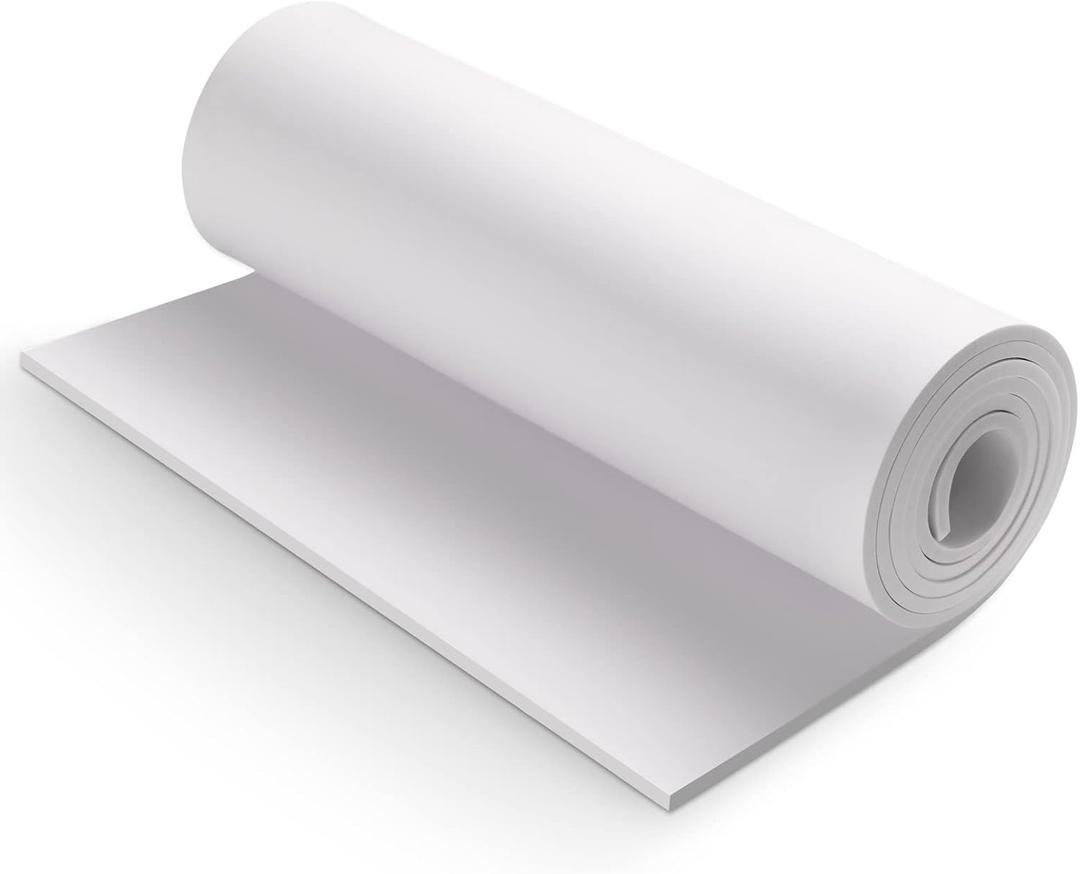 White Eva Foam Cosplay Sheet,Premium eva Foam 4mm Thick,59" x 13.9", High Density 86kg/m3 for Cosplay Costume, Crafts, DIY Projects by MEARCOOH