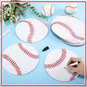 20 Pcs 7 Inch Baseball Magnets for Lockers Decoration Large Baseball Magnets Bulk with Black Markers for Senior Night 2026 Sports Themed Party Favors Banquet Exchange Gifts