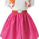 Toddler Girls Cowgirl Outfit Halloween Costume Party Dress Up