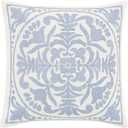 Laura Ashley Home - Throw Pillow with Envelope Closure, Elegant Home Decor for Bed or Sofa (Mila Blue, 18" x 18")