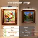 Glendan Wireless Picture Light for Wall: 24" Rechargeable Art Light with Remote & Timer, 8000mAh Battery Operated Poster Lights, 3 Color Modes & 3 Brightness Levels for Pictures, Gallery, Frame