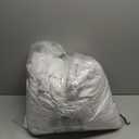 HolidayIdeas 6 Pack Spandex Table Skirt for 60 Inch Round Tables, White Fitted Stretch Tablecloth for 5 Ft Wedding Tables, Wrinkle Resistant Ruffle Design for Banquets, Baby Showers, Parties